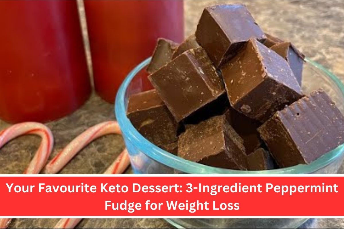 Your Favourite Keto Dessert 3-Ingredient Peppermint Fudge for Weight Loss