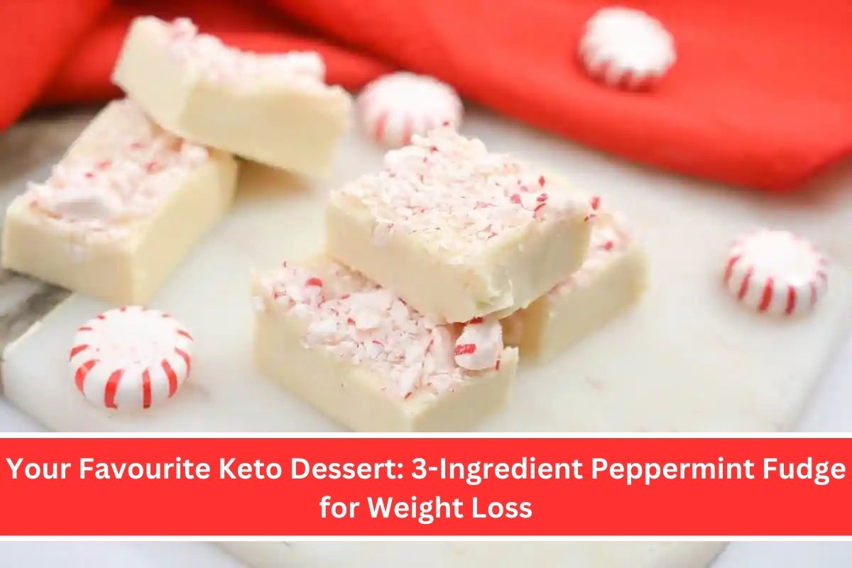 Your Favourite Keto Dessert 3-Ingredient Peppermint Fudge for Weight Loss